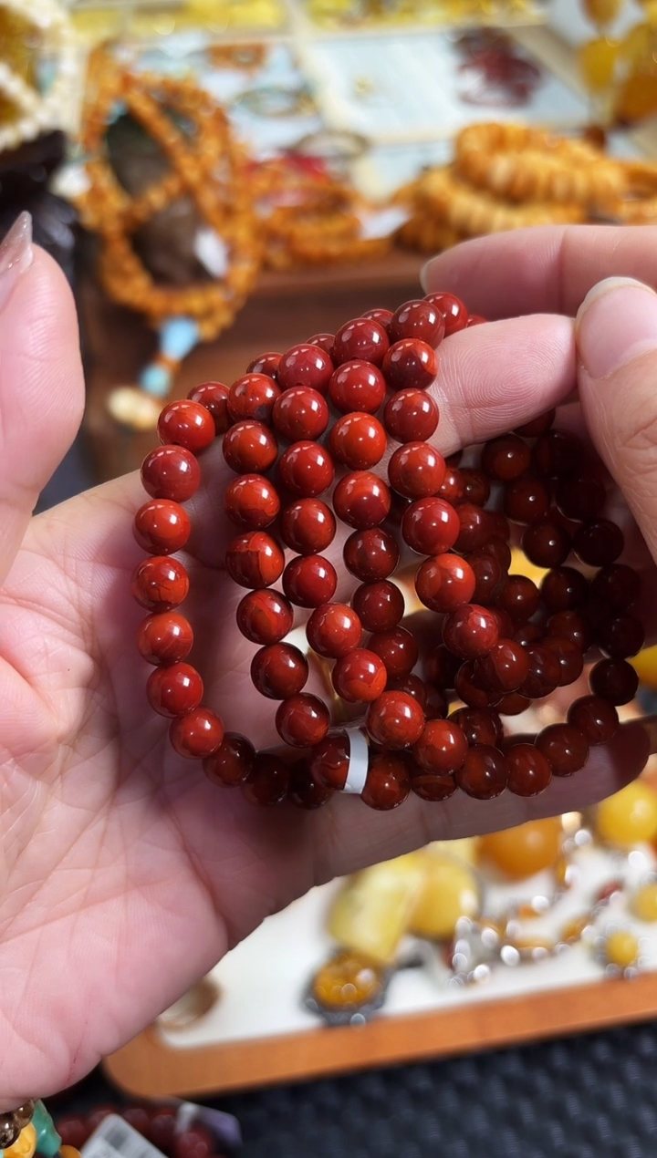 【闪购商品】南红玛瑙项链未镶嵌7mm南红项链