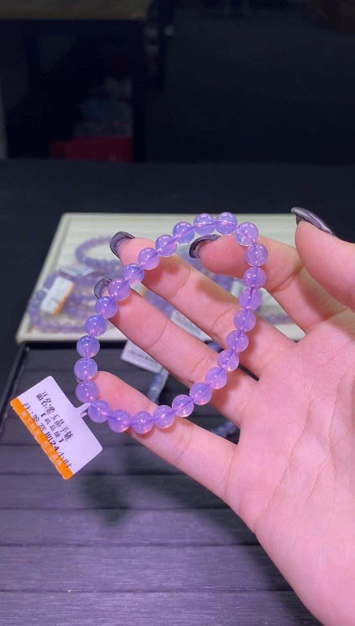 【闪购商品】水晶W067紫玉晶单圈6mm未镶嵌多样性发其一