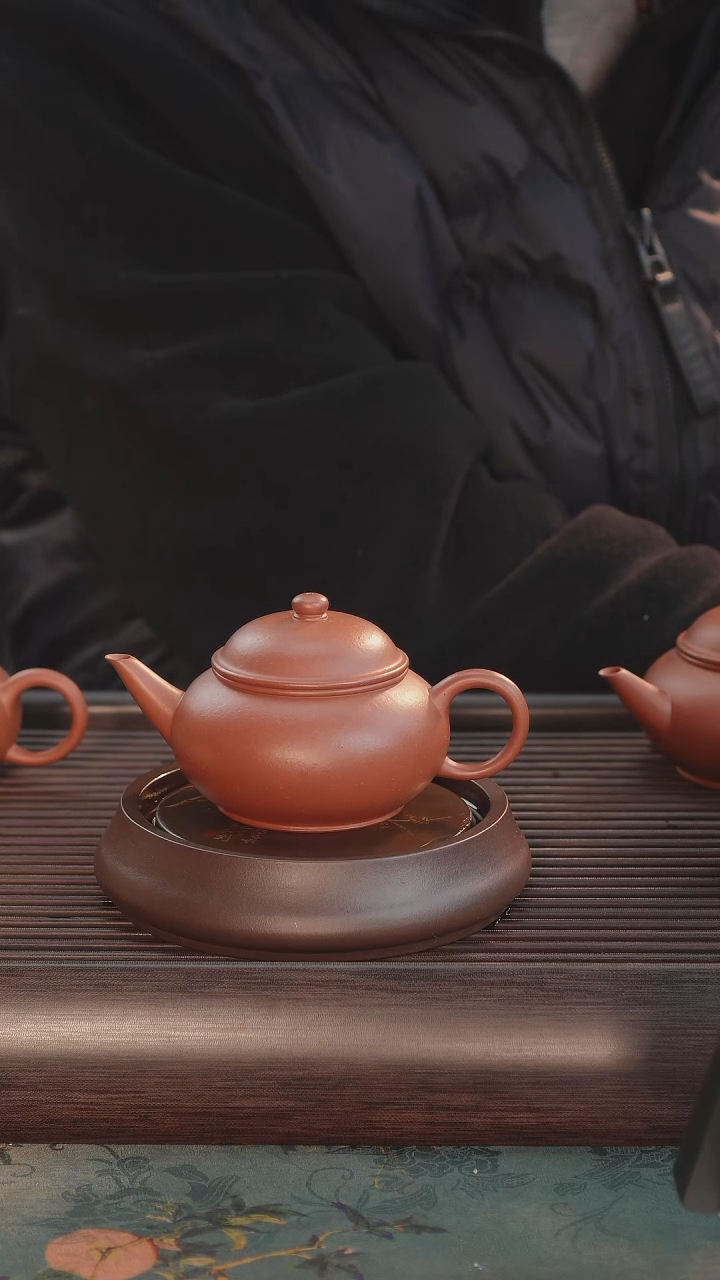 【闪购商品】紫砂茶壶140cc自练原矿朱泥临摹江智慧水平