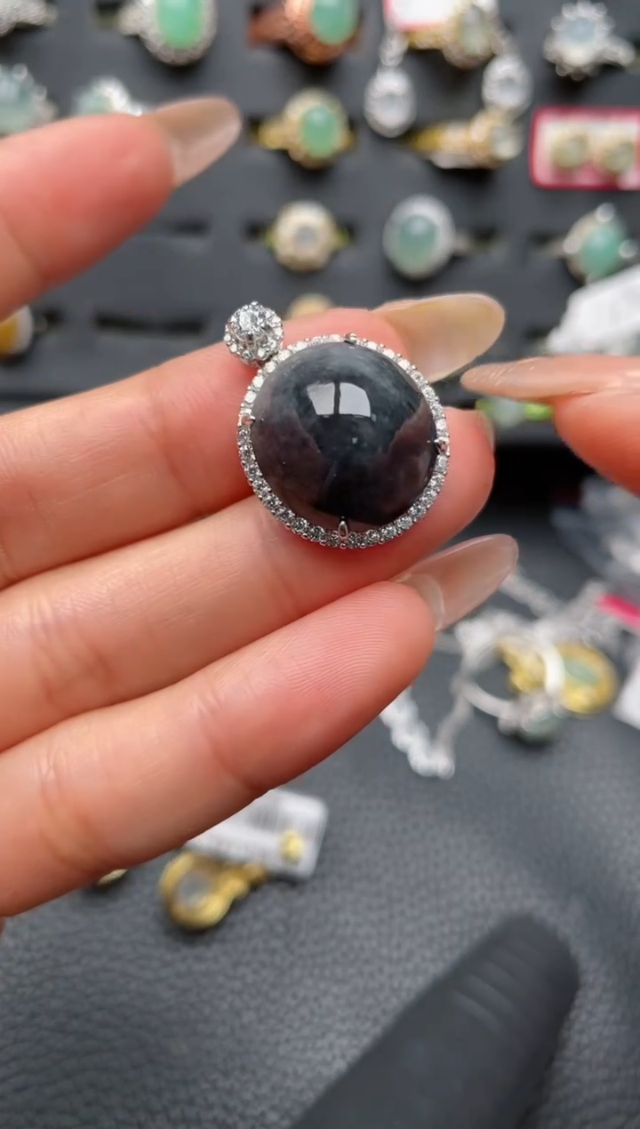 【闪购商品】翡翠戒指银S925镶嵌1111111111  43