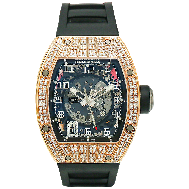 95新 Richard Mille 男士系列/RM010原镶钻/单表/男士手表