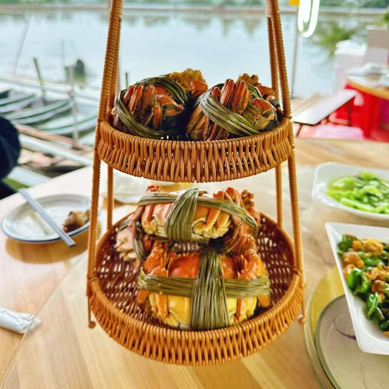 无品牌河蟹活蟹12只公蟹0.8-1.1两 12只母蟹0.8-1.1两 江苏蟹