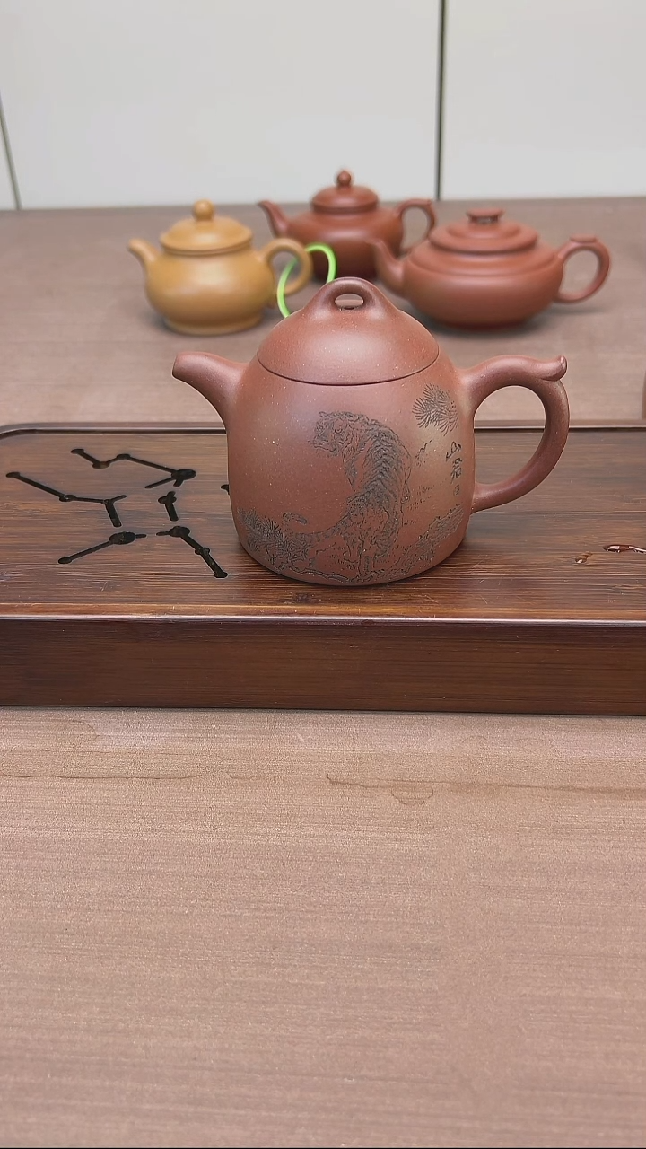 茶壶紫砂250 毫升40 目底槽青秦权