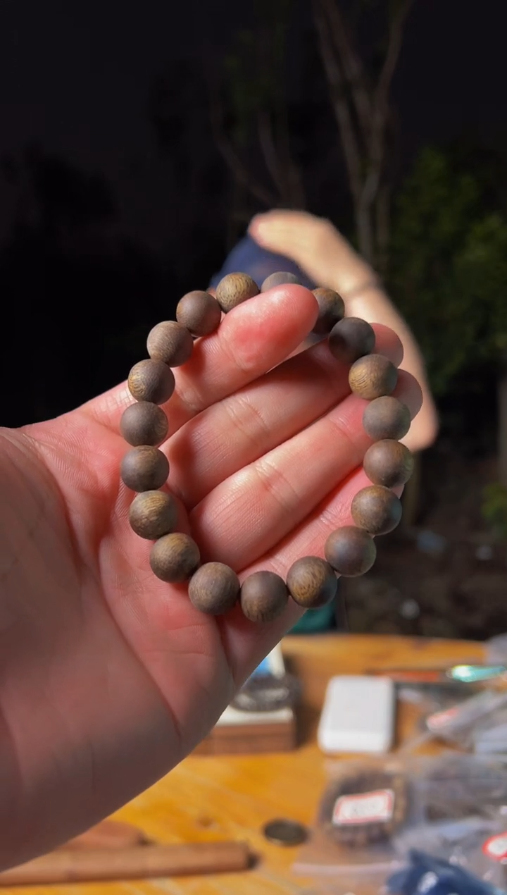 【闪购商品】沉香手串600227绿棋手链1.1单圈沉水