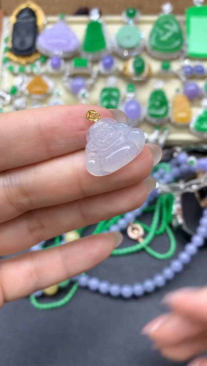 【闪购商品】翡翠颈饰18K金镶嵌130-中国好珍宝