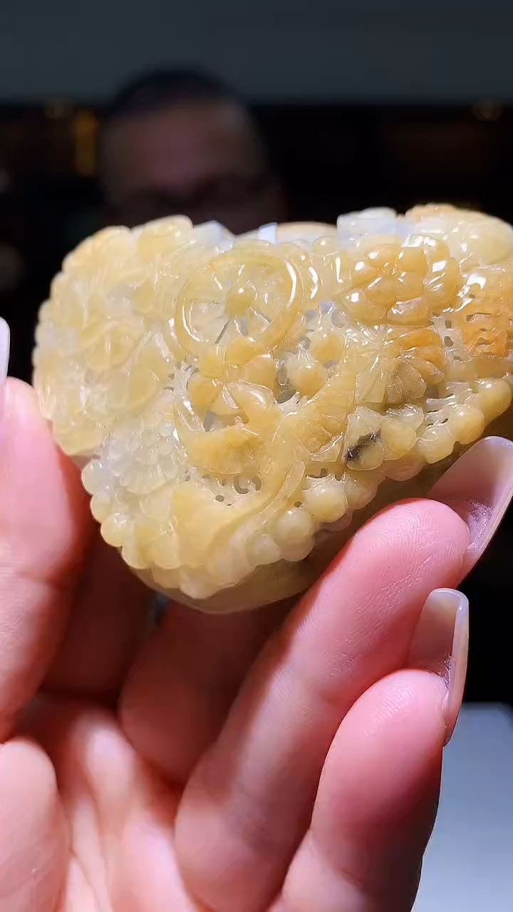 【闪购商品】定制翡翠未镶嵌1057xx-毛货挂件18
