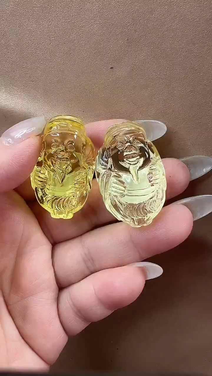 琥珀颈饰未镶嵌耳环