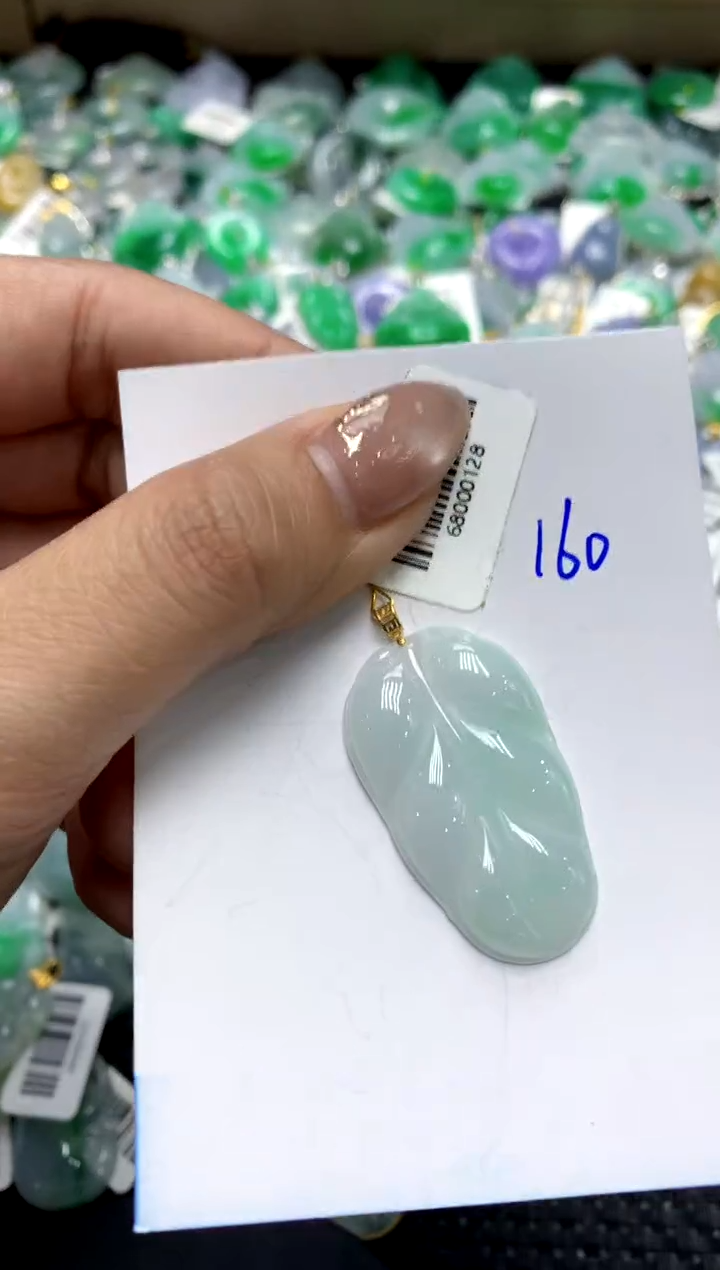 【闪购商品】翡翠颈饰18K金镶嵌1111111111111111