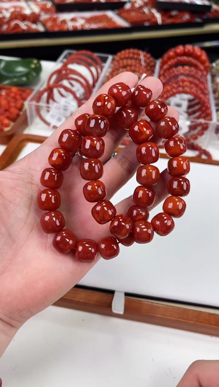 【闪购商品】南红玛瑙瓦西老型手串13+未镶嵌（多样式发其一）