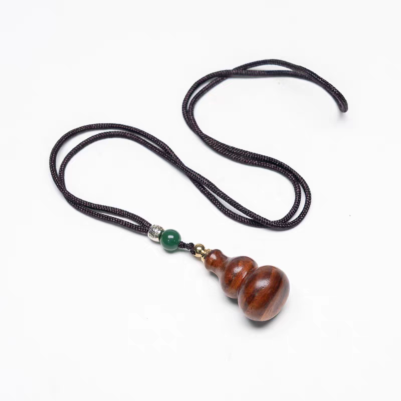 103 海南黄花梨葫芦挂脖吊坠