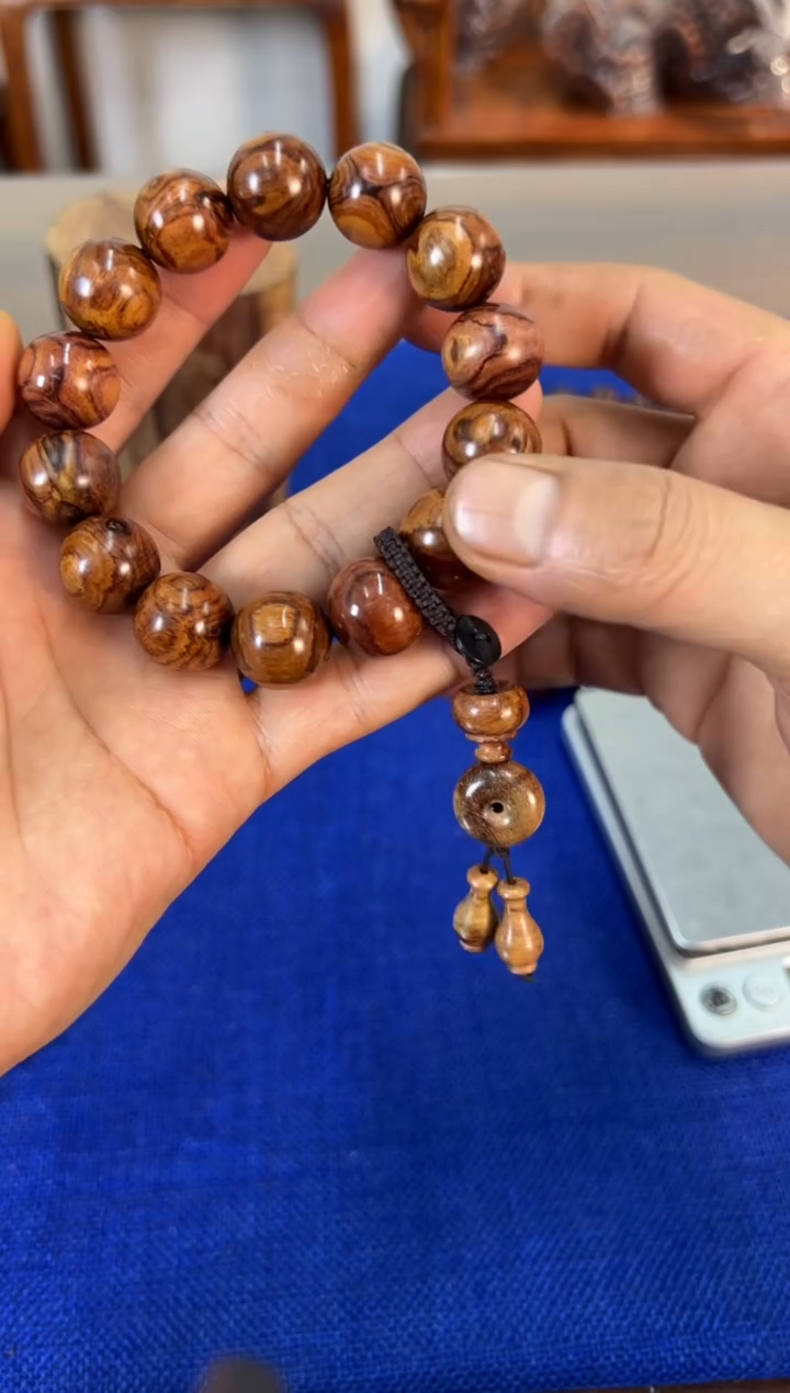 手串/手链黄花梨/降香黄檀1.5叉纹对眼手串