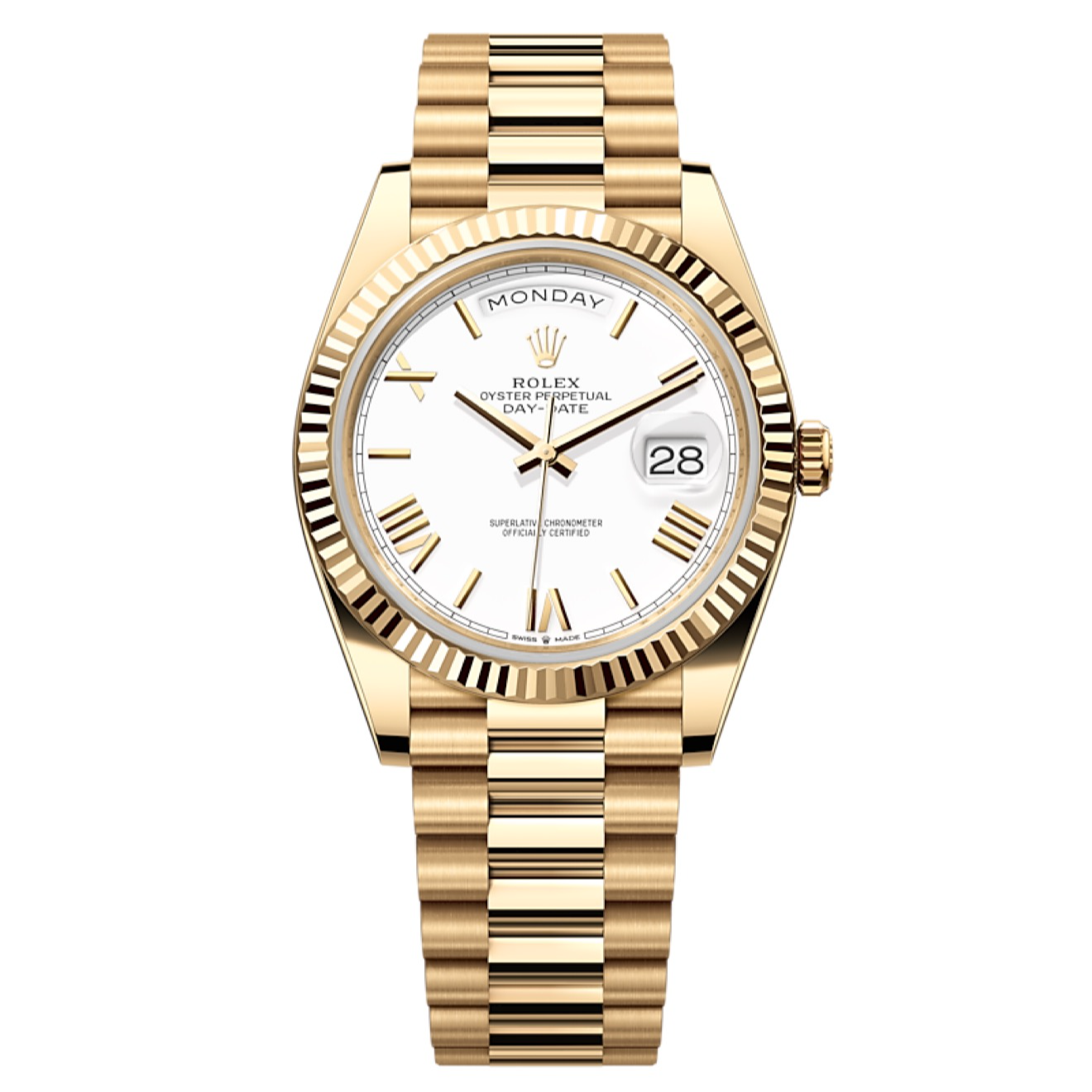 99新 Rolex/劳力士 /24年/全套/型号/228238-0042白罗马