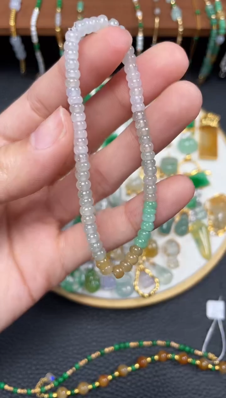 【闪购商品】翡翠套链未镶嵌一个   JK359