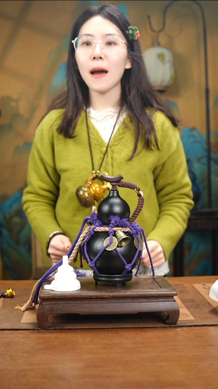 XJ091网兜款大漆酒葫芦（现货现发）