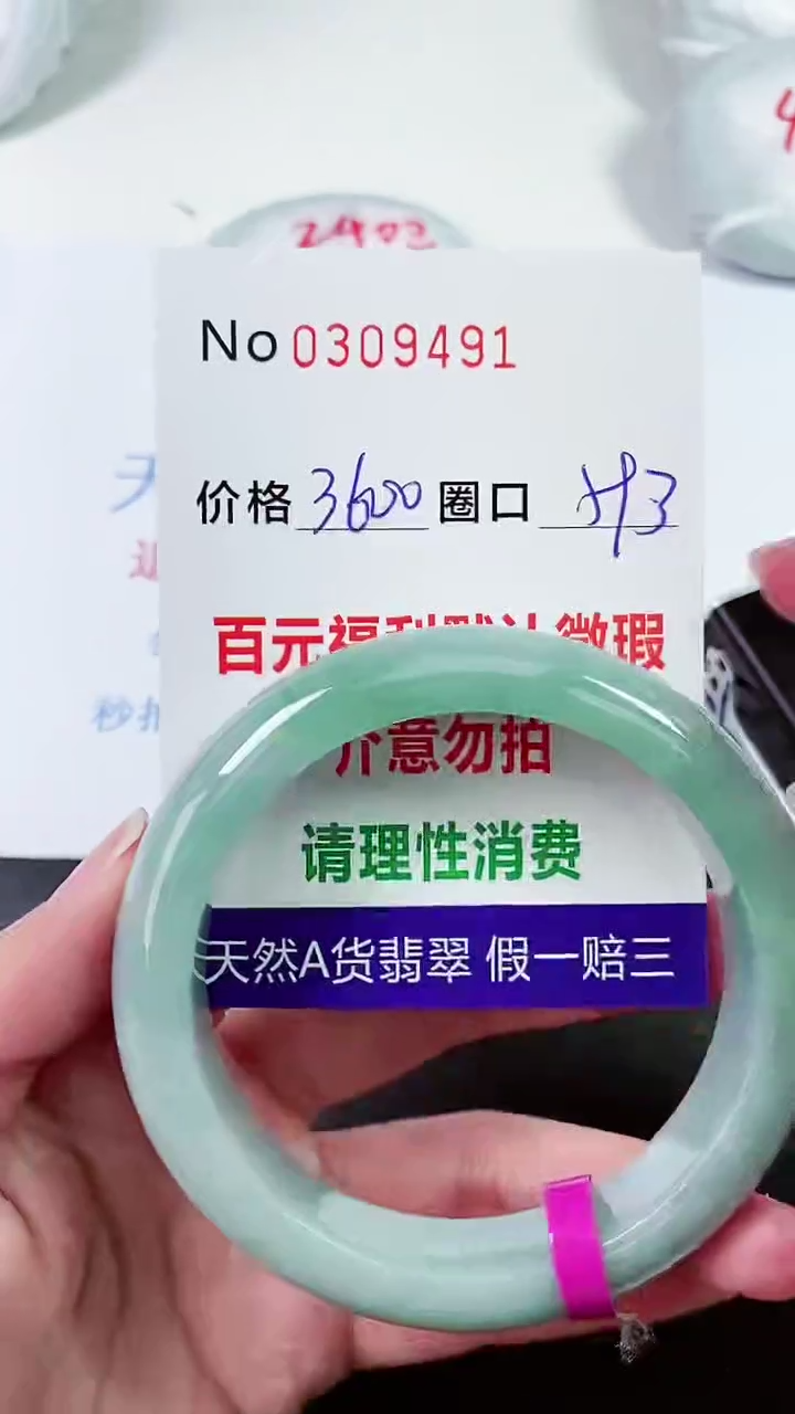 【闪购商品】翡翠手镯未镶嵌00309491