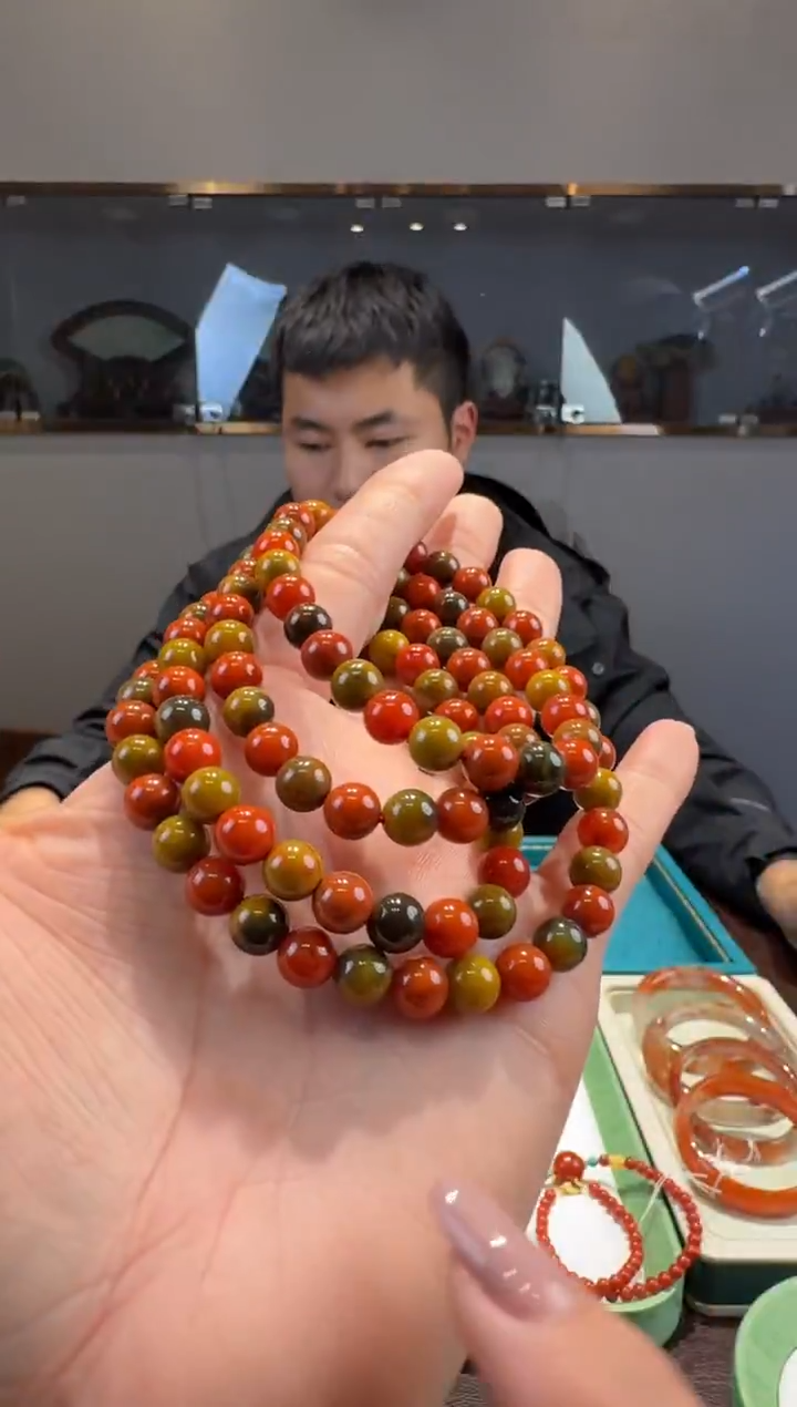 颈饰未镶嵌南红玛瑙45小刘12.25多样性拍一发一