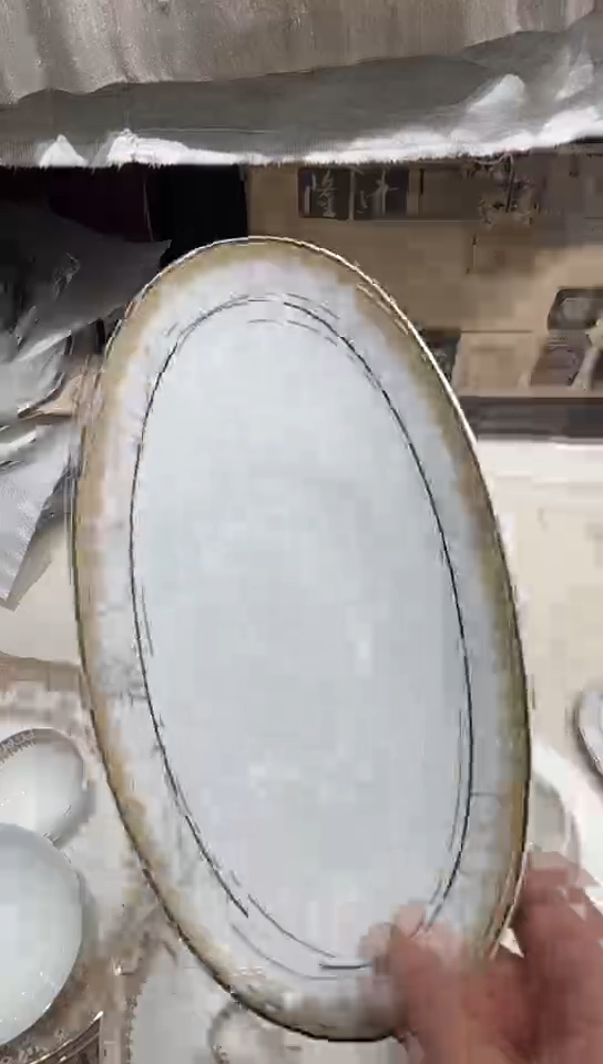 瓷汁船托1个隆达骨瓷