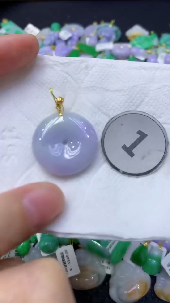 颈饰未镶嵌翡翠天然缅甸翡翠A货