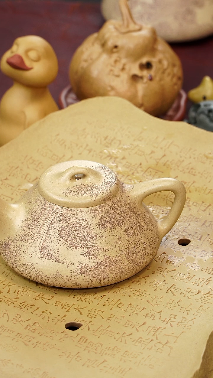 茶壶紫砂全手工子冶石瓢