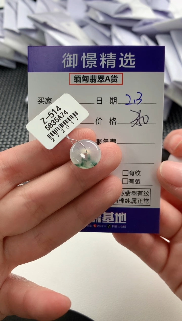 【闪购商品】翡翠颈饰未镶嵌35         