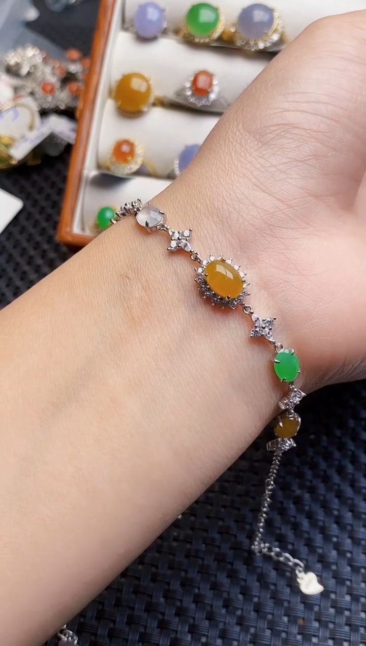 银S925镶嵌戒指翡翠1125