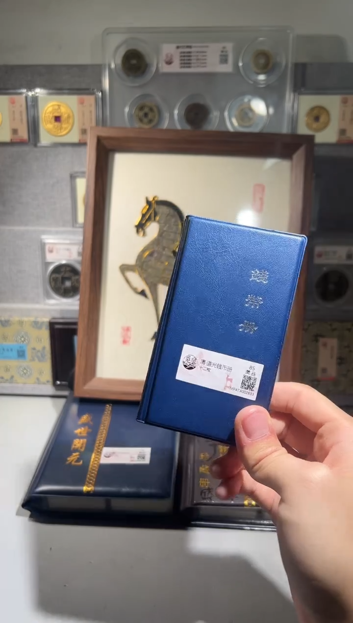 铜觅泉评级道光钱币册 一本