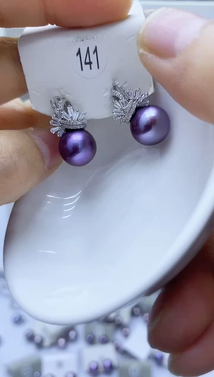 【闪购商品】淡水珍珠耳饰银S925镶嵌141