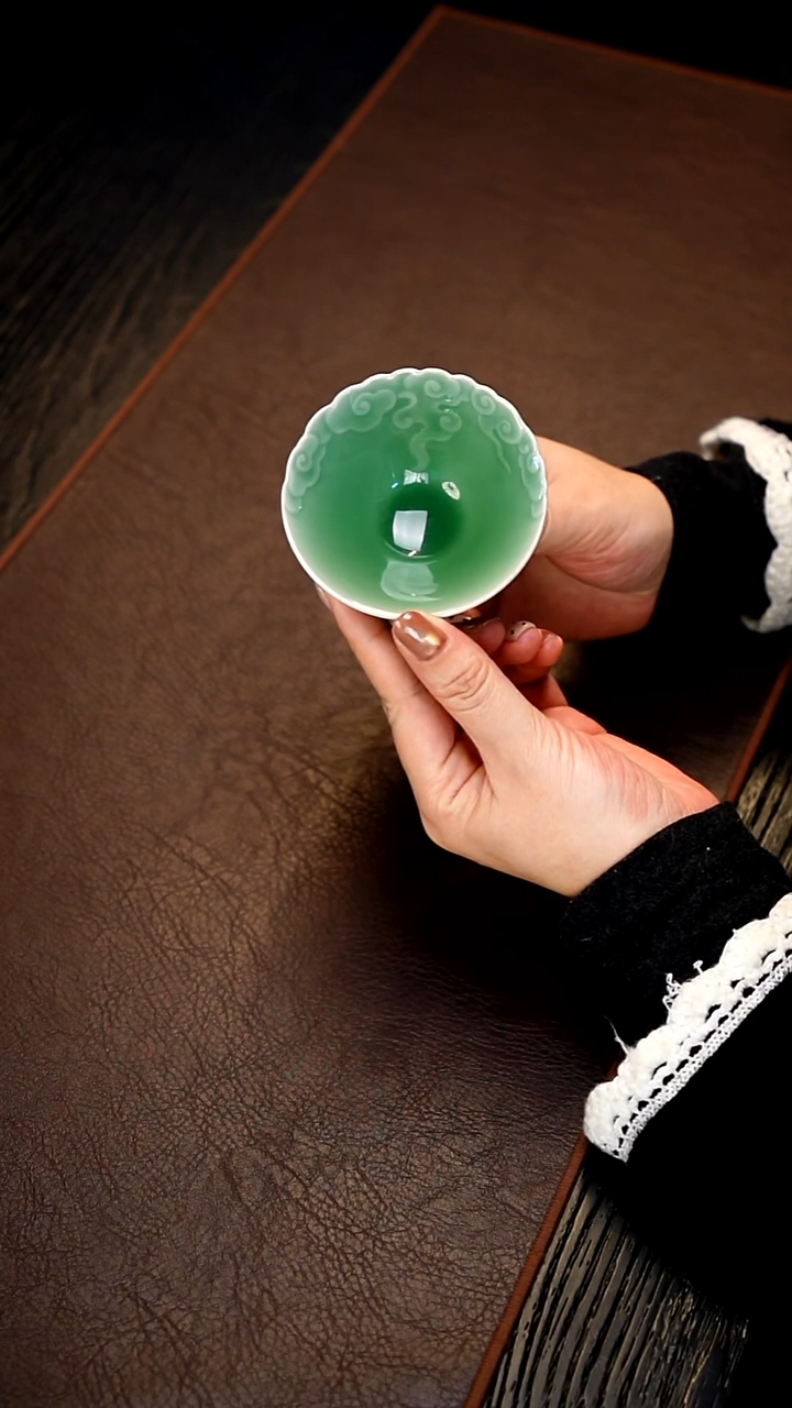 青瓷手工茶器包邮不带礼盒