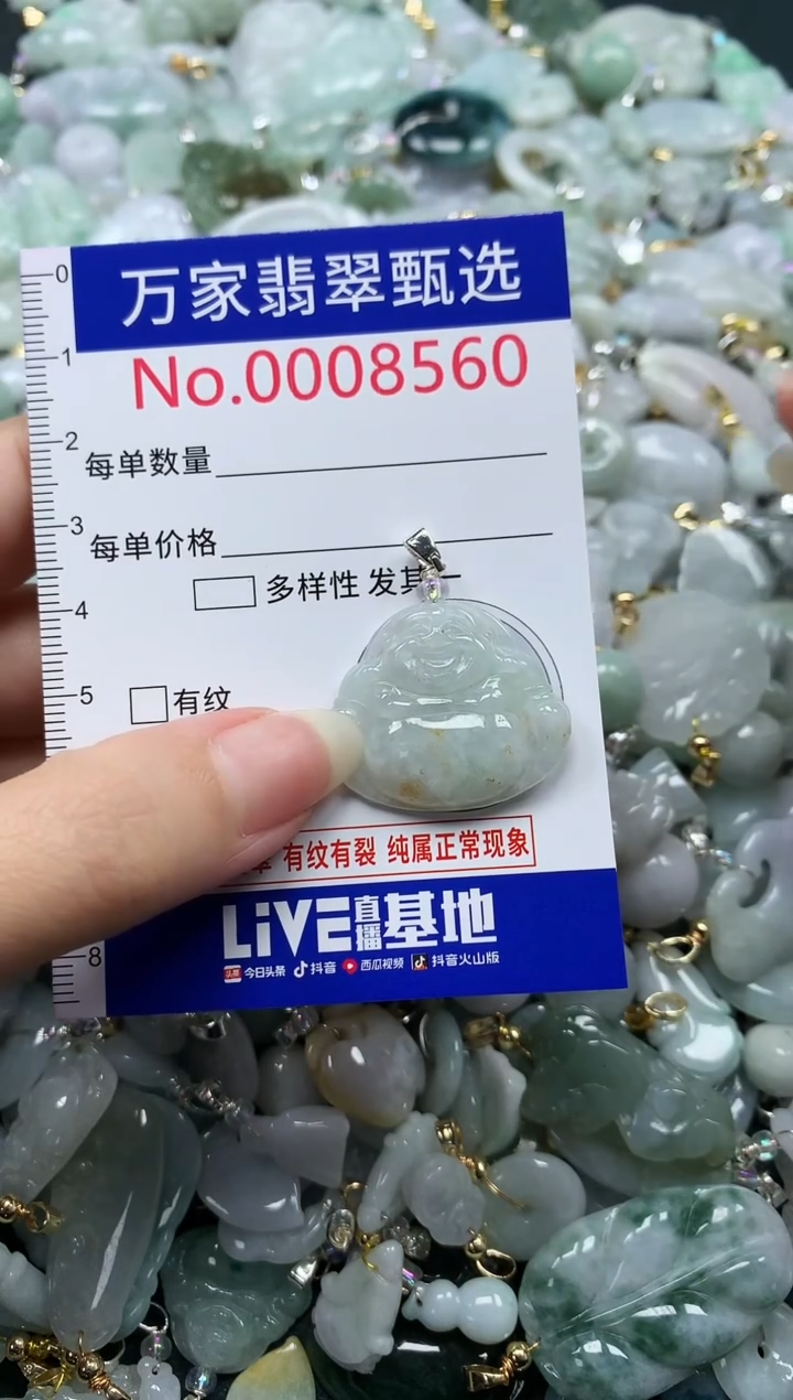 吊坠(不含链)未镶嵌翡翠8560