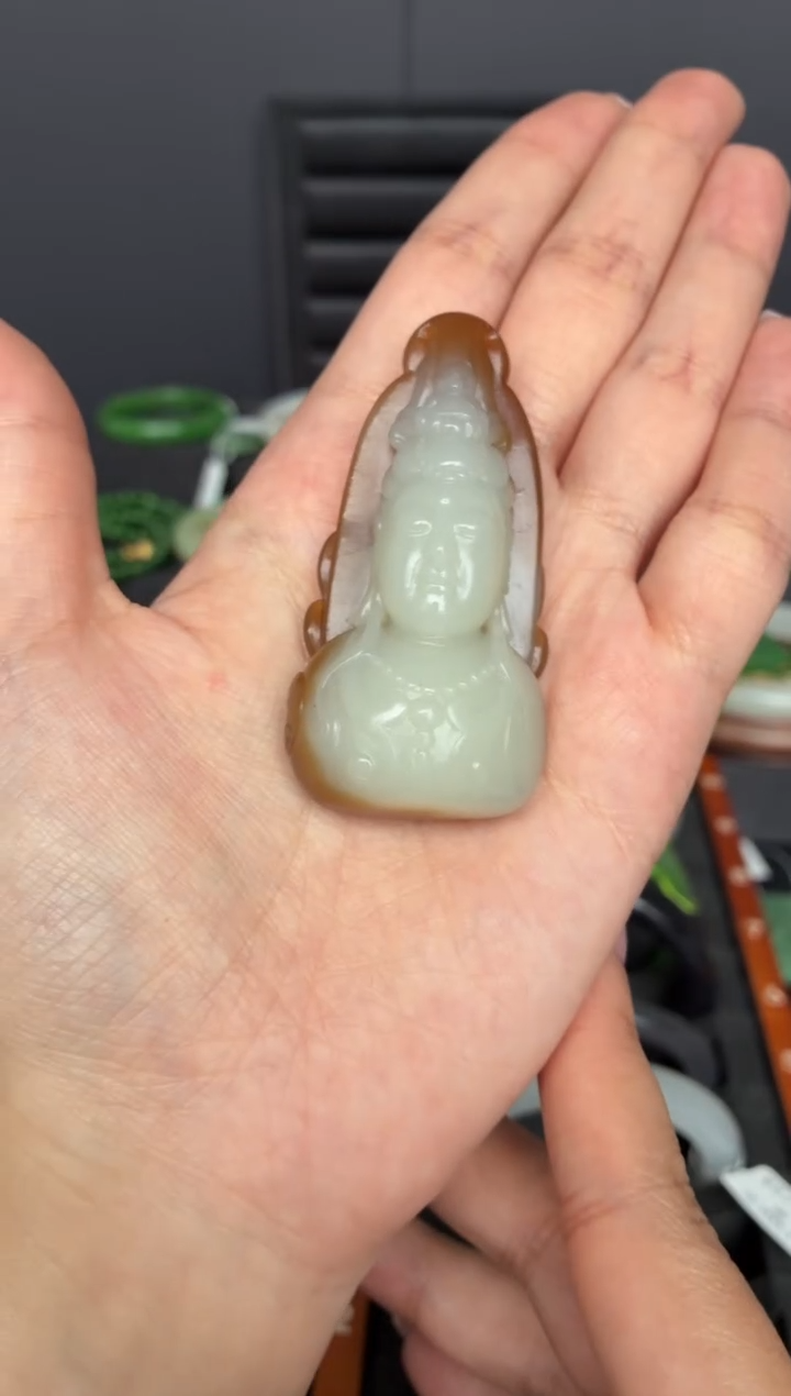 吊坠(不含链)未镶嵌和田玉ZZ 观音