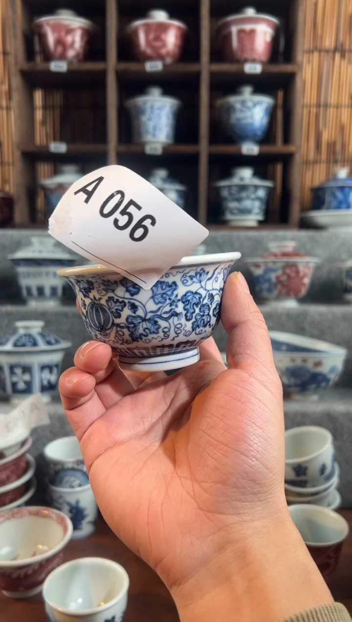 【闪购商品】a056天禄言瓷西瓜杯子压手