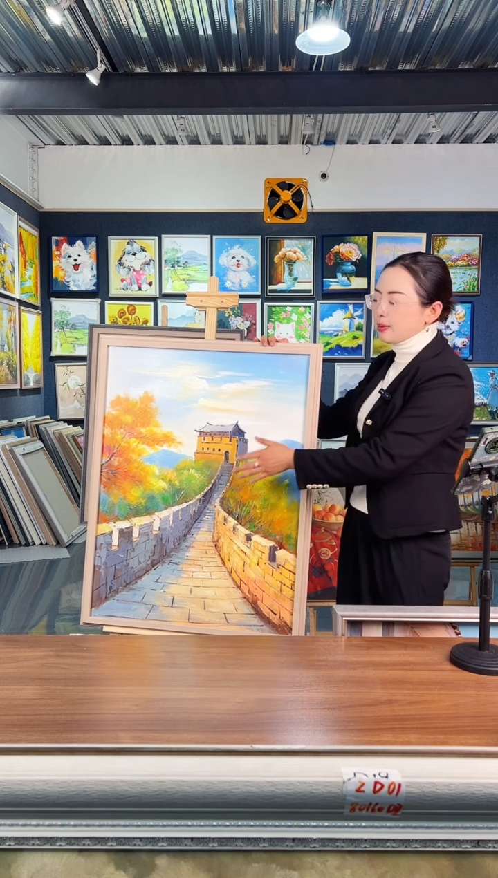 【闪购商品】油画13号 60*80 长城-手绘油画