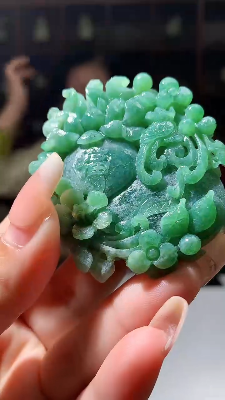 【闪购商品】定制翡翠未镶嵌1088xx-毛货挂件18
