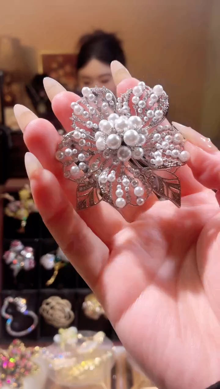 合成立方氧化锆铜合金珠珠雪花