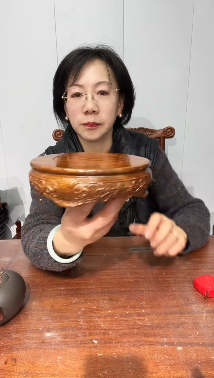 木老花圆形16.5*17.5*5细花型