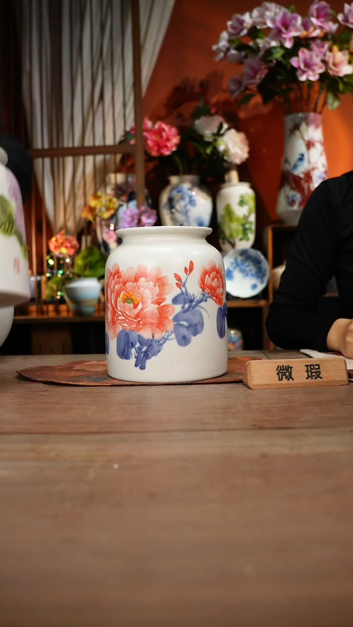 当代高温釉下彩手绘陶瓷餐具
