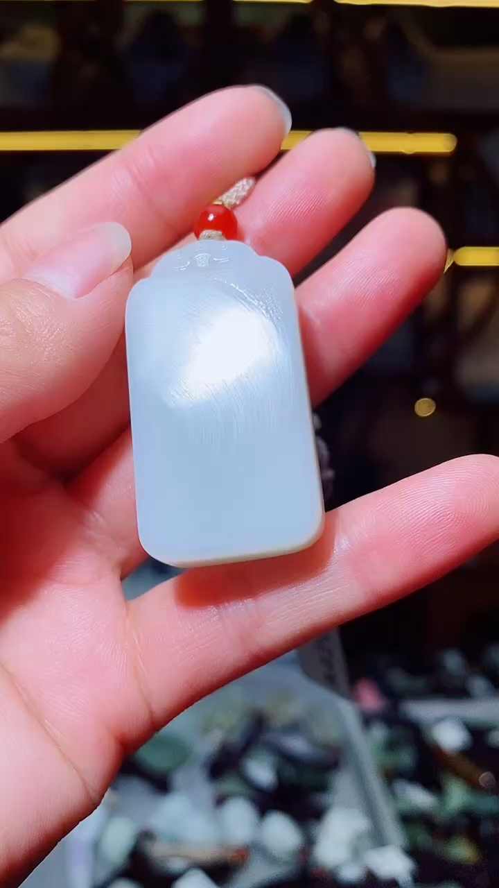 和田玉未镶嵌挂件1