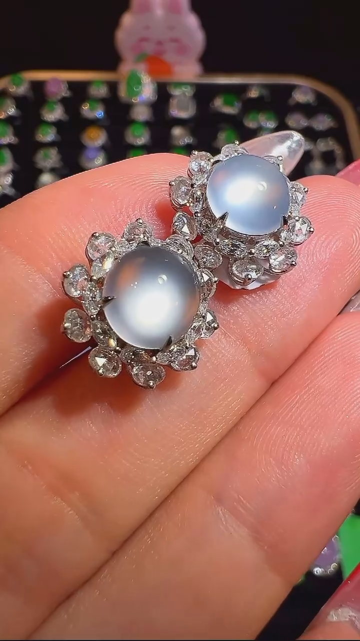 吊坠(不含链)18K金镶嵌翡翠吊坠