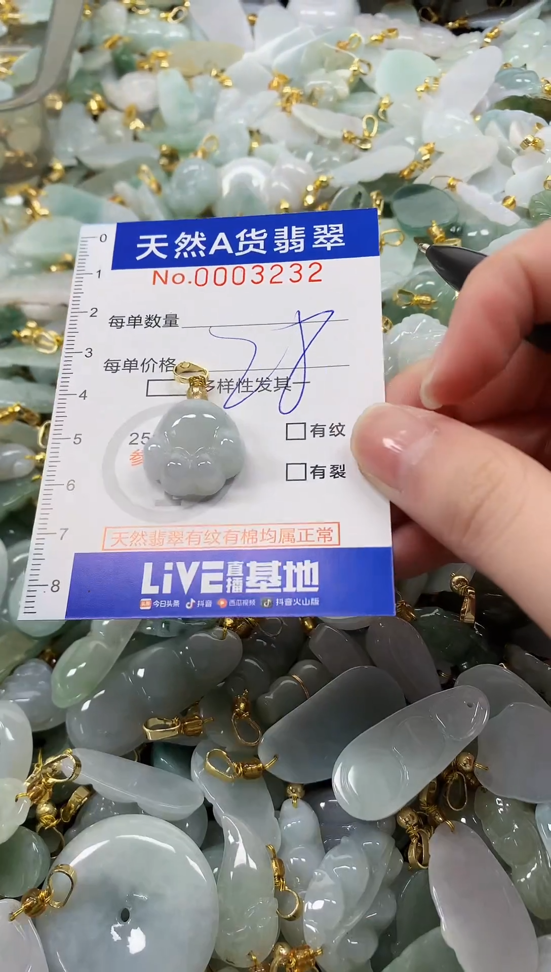 颈饰未镶嵌翡翠天然a货翡翠