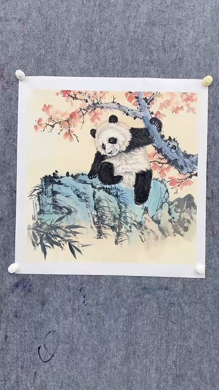 国画张朴野精品4平尺花鸟