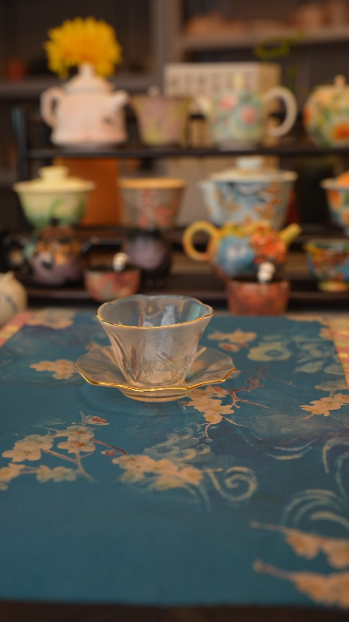 【闪购商品】福利品 咖啡琉璃套杯