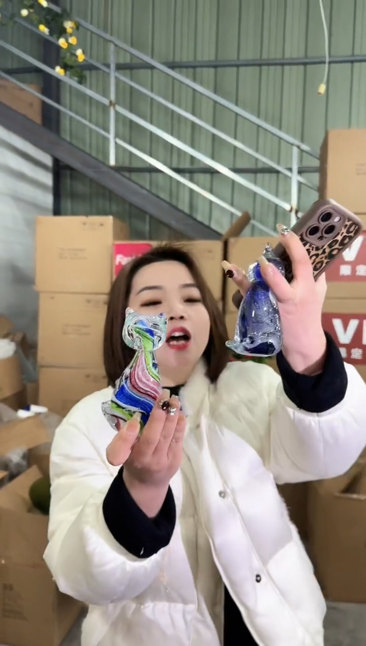 【闪购商品】玻璃于清花器C-早46