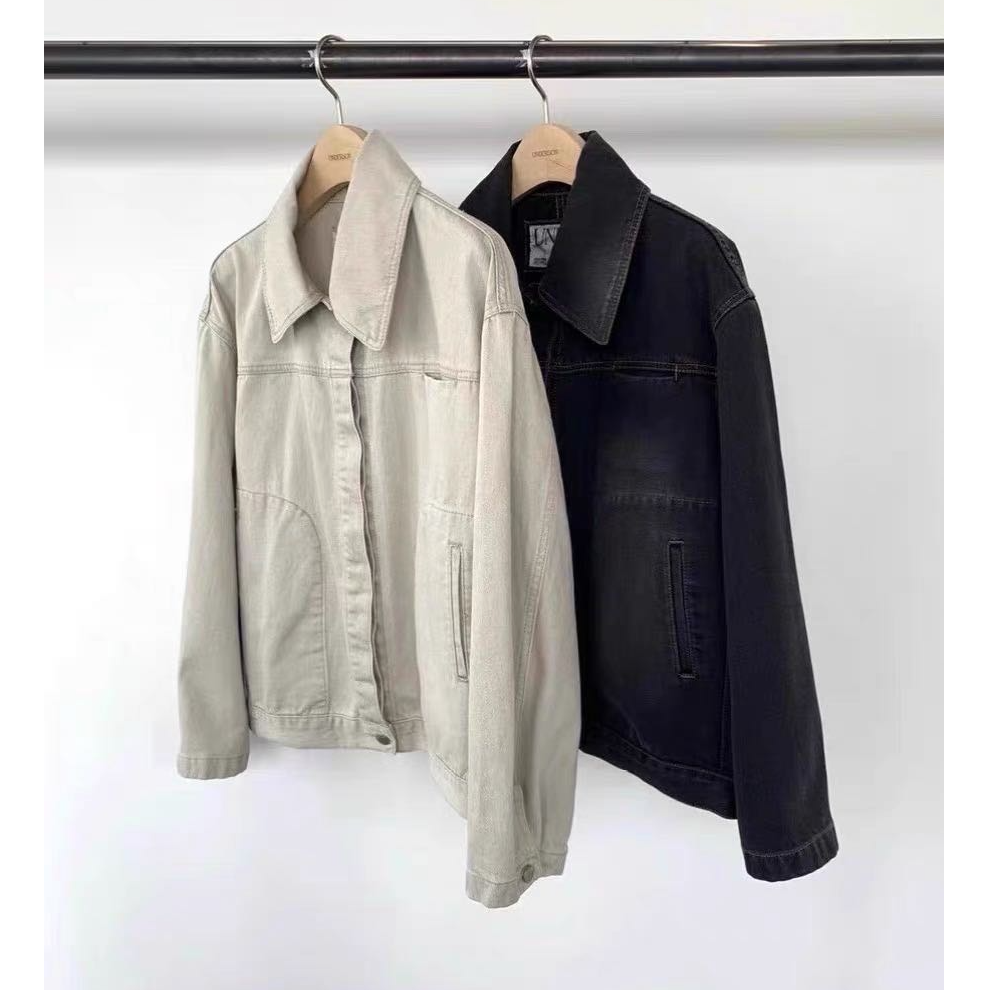 朵儿定制 水洗复古百搭牛仔夹克外套IM26