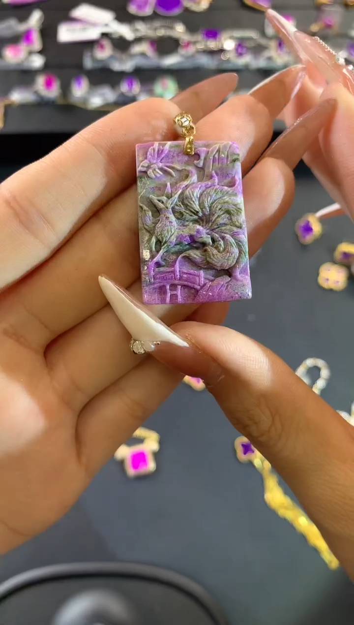 【闪购商品】苏纪石（舒俱来）.18K金镶嵌舒俱来吊坠