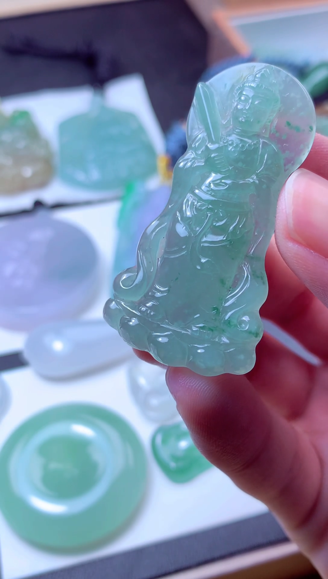 颈饰未镶嵌翡翠天然A货翡翠