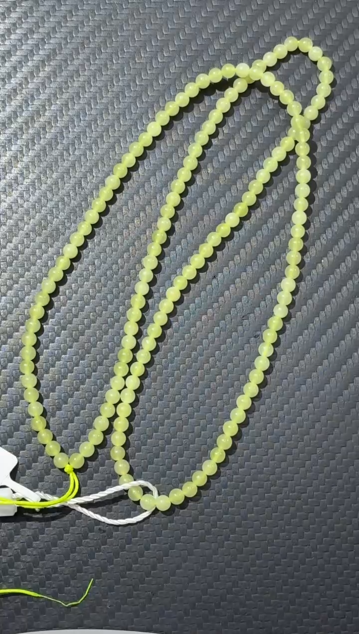 项链未镶嵌和田玉若羌黄口微色差妈妈链卡4