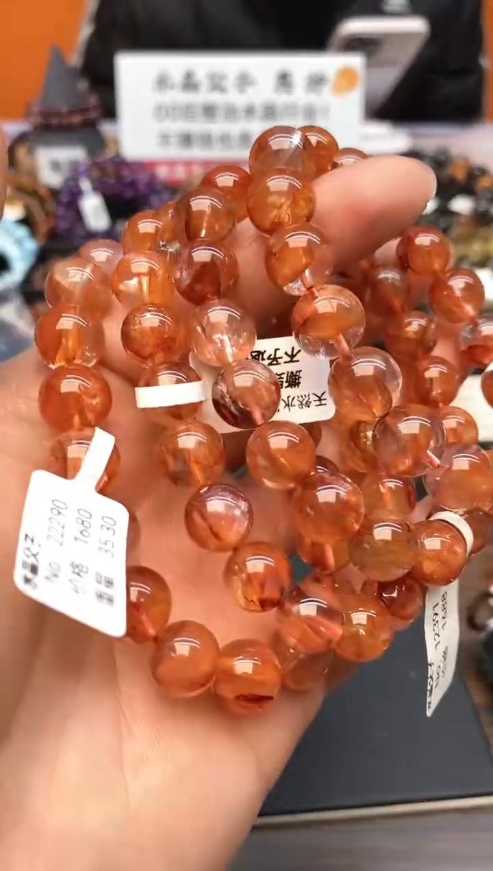 【闪购商品】水晶手串未镶嵌073 凤羽胶花