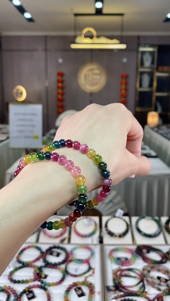 【闪购商品】碧玺单圈手串6mm+未镶嵌（多样性发一条）hon