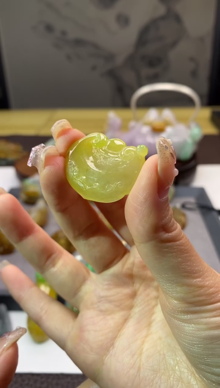 未镶嵌挂件翡翠如意