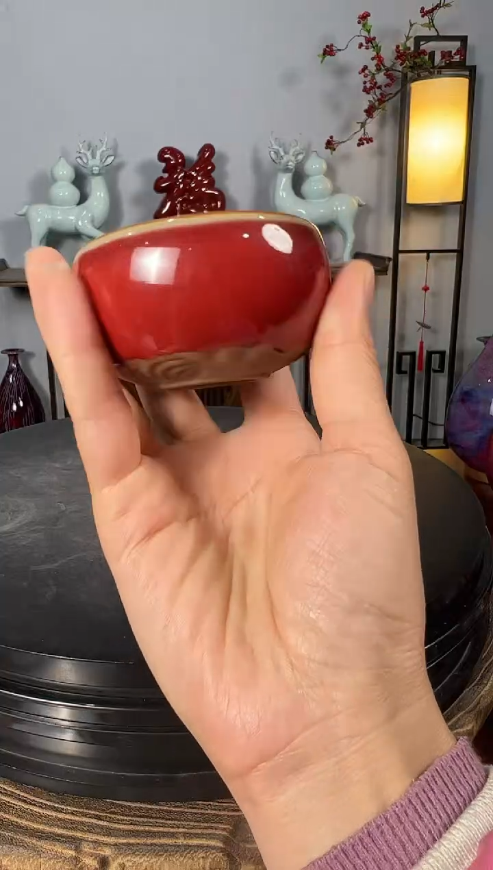 【闪购商品】摆件大宋官窑钧瓷茶器龙腾四海杯